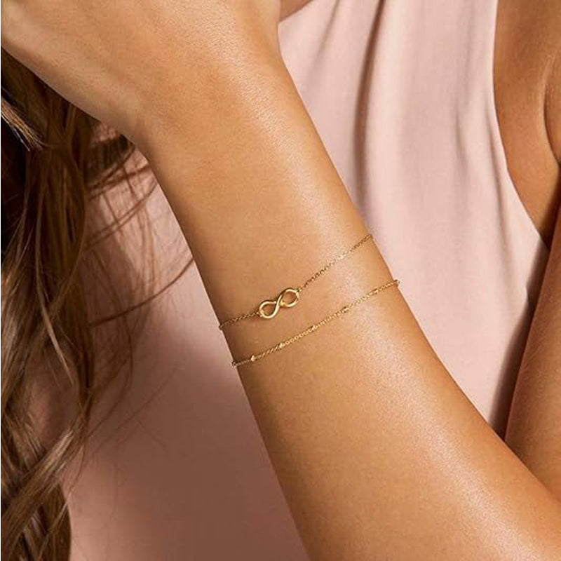 14K Gold Dainty Gold Bracelets