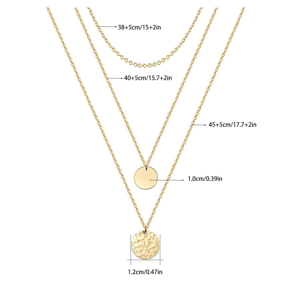 14K Gold Layered Choker Necklace