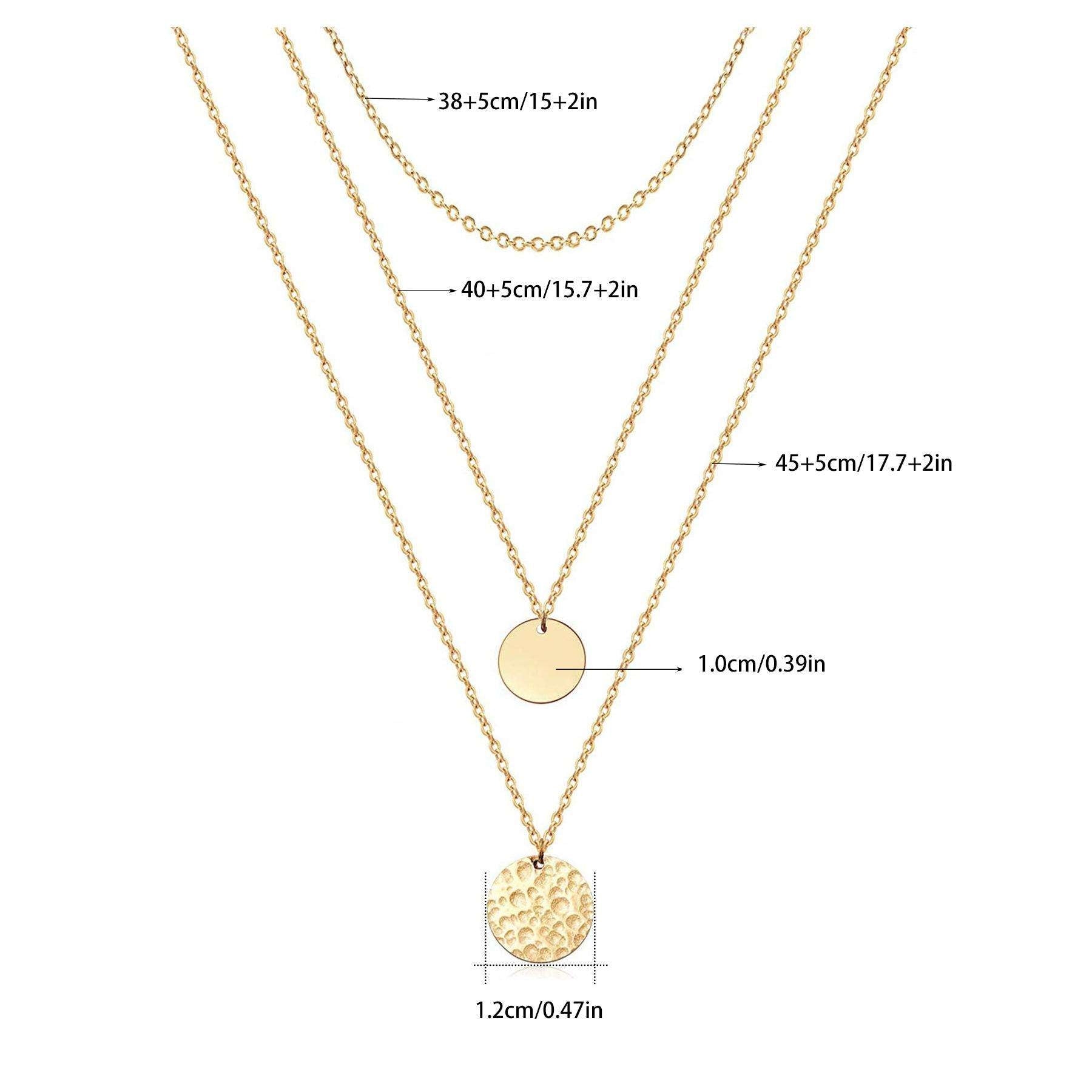 14K Gold Layered Choker Necklace