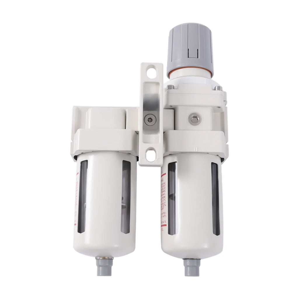 YIYIBYUS 1/2" NPT Air Pressure Regulator, Air Dryer Filter System, Water Trap Separator Semi-automatic Drain