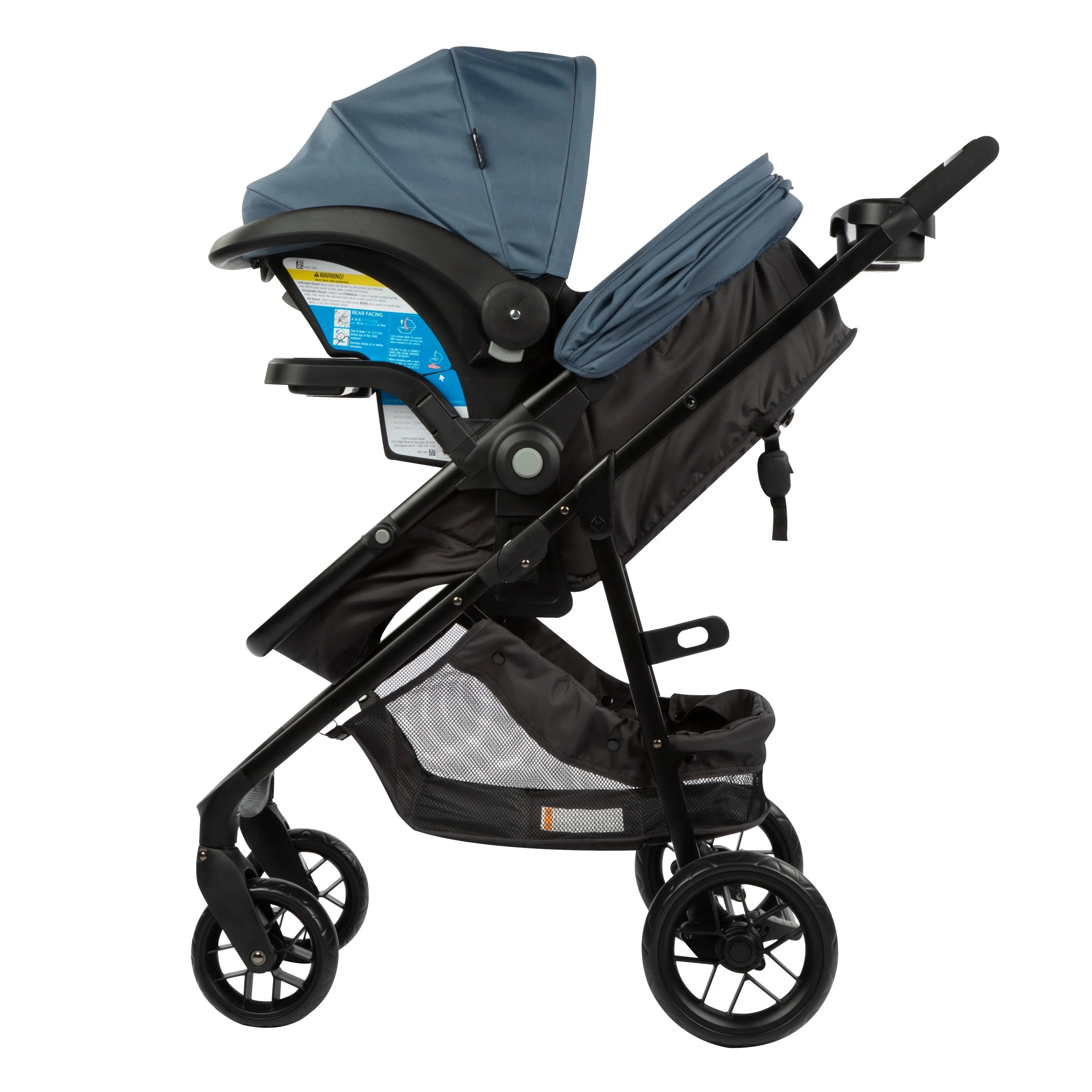 Safety 1st Grow and Go Sprint Modular Travel System Stroller with Rear-Facing Infant Car Seat, Bluestone