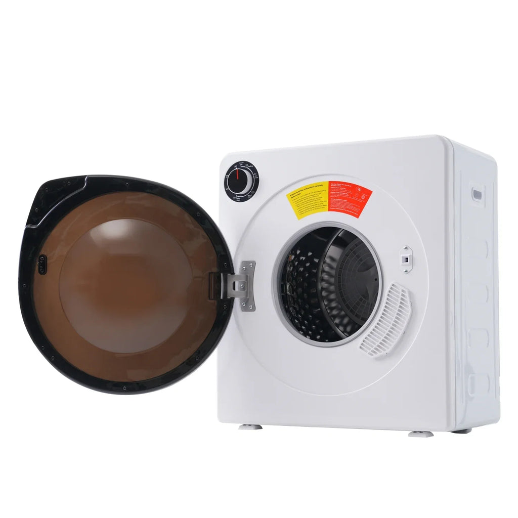 ZNESKPG 1.95 Cu.ft Front Load Clothes Dryer Portable Compact Dryer 830W 5 Drying Modes Stainless Steel Drum with Overheat Protection Dust Removal Deodorization and Lint Removal Func