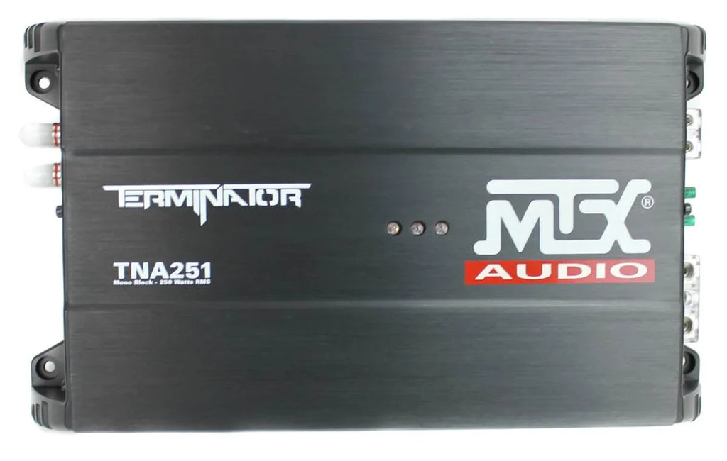 MTX 12" Dual Loaded Car Subwoofer w/Sub Box, Amplifier, & QPower Wiring Kit
