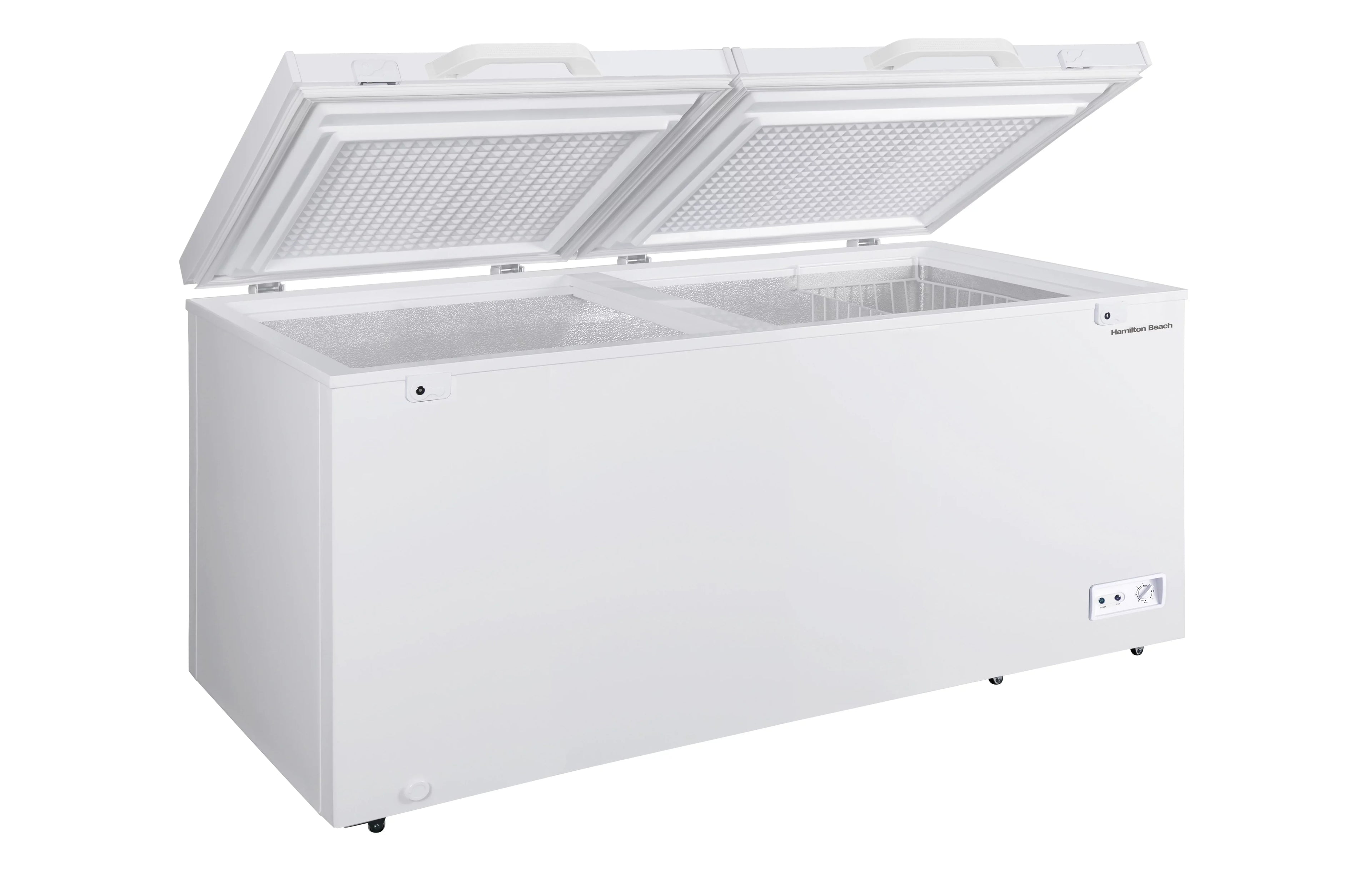 Hamilton Beach 17 Cu. ft. Chest Freezer, Double Door, HBFRF1749, White