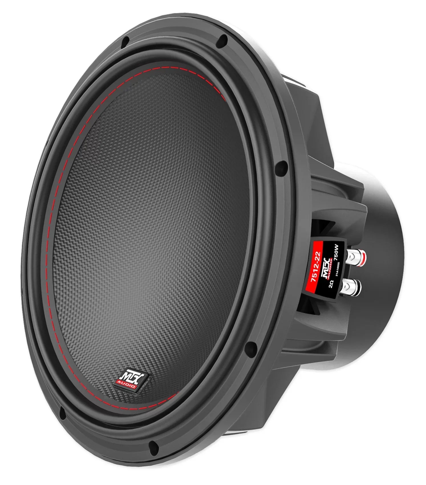 MTX 7512-22 12" 1500w Peak/750w RMS Competition Subwoofer DVC 2ohm Car Audio Sub