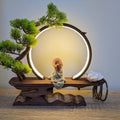 Ceramic LED light and Incense Burner Buddha Statue Meditation Yoga