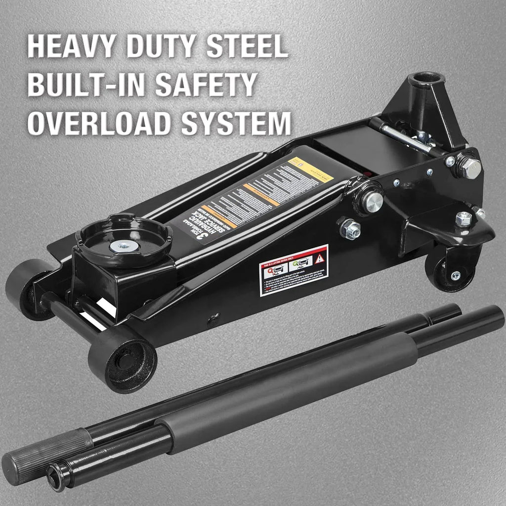 Torin 3 Ton Car Floor Racing Jack Hydraulic Trolley Jack Heavy Duty with Reinforced Lifting Arm,W830023EB