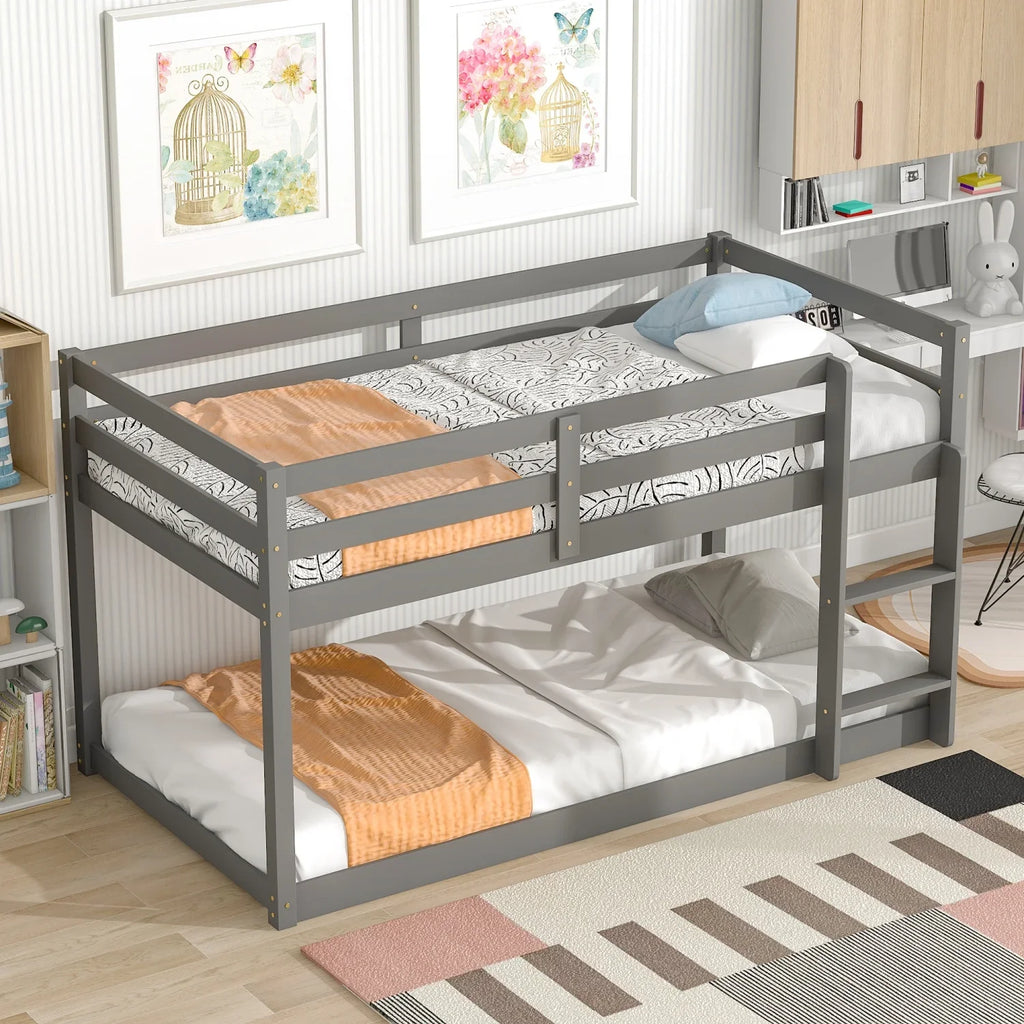 Stylish Grey Loft Twin Bed - Perfect Addition to Your Modern Bedroom Decor - Cozy and Contemporary Sleeping Solution - Ideal for Small Spaces and Shared Rooms