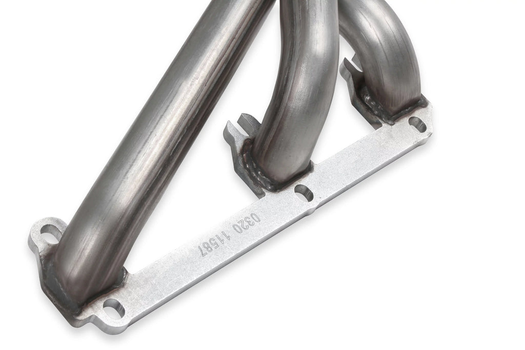 Flowtech 11587FLT Upright Headers 1-1/2" Primary, 20" Long, 27" tall, 2-1/2" x 10" Collector - 409SS Natural Finish