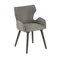 A & B Home Set Of 2 Dining Chair With Dark Brown And Gray Finish 49809-GRAY-DS