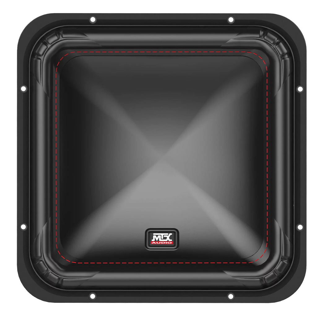 MTX S6512-44 12" 500w RMS Square Car Audio Subwoofer+Vented Sub Box Enclosure