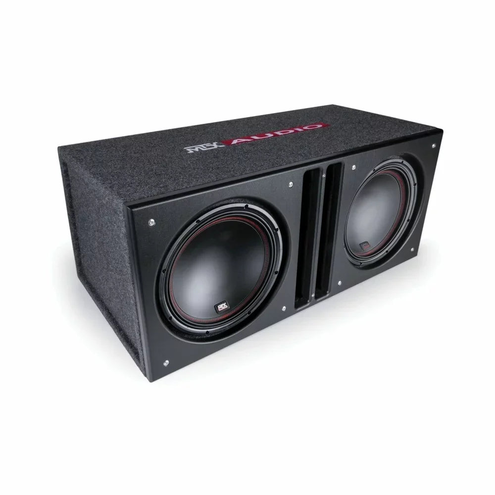 MTX SLH12X2 12" Sledgehammer Unloaded Enclosure For Dual Round Subwoofers