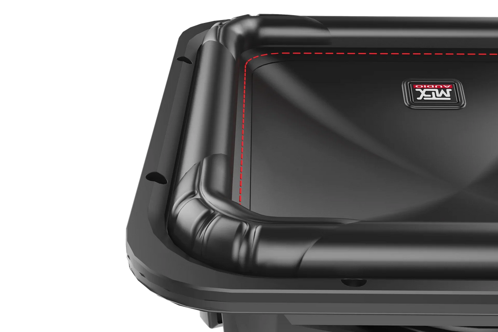 MTX S6512-44 12" 500w RMS Square Car Audio Subwoofer+Vented Sub Box Enclosure