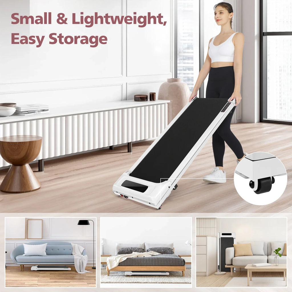 Walking Pad Treadmill&Under Desk Treadmill for Home&Office, Speed Range 0.5~3.8mph, 300 lbs Weight Capacity