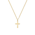 14K Gold Plated Small Cross Pendant Necklace