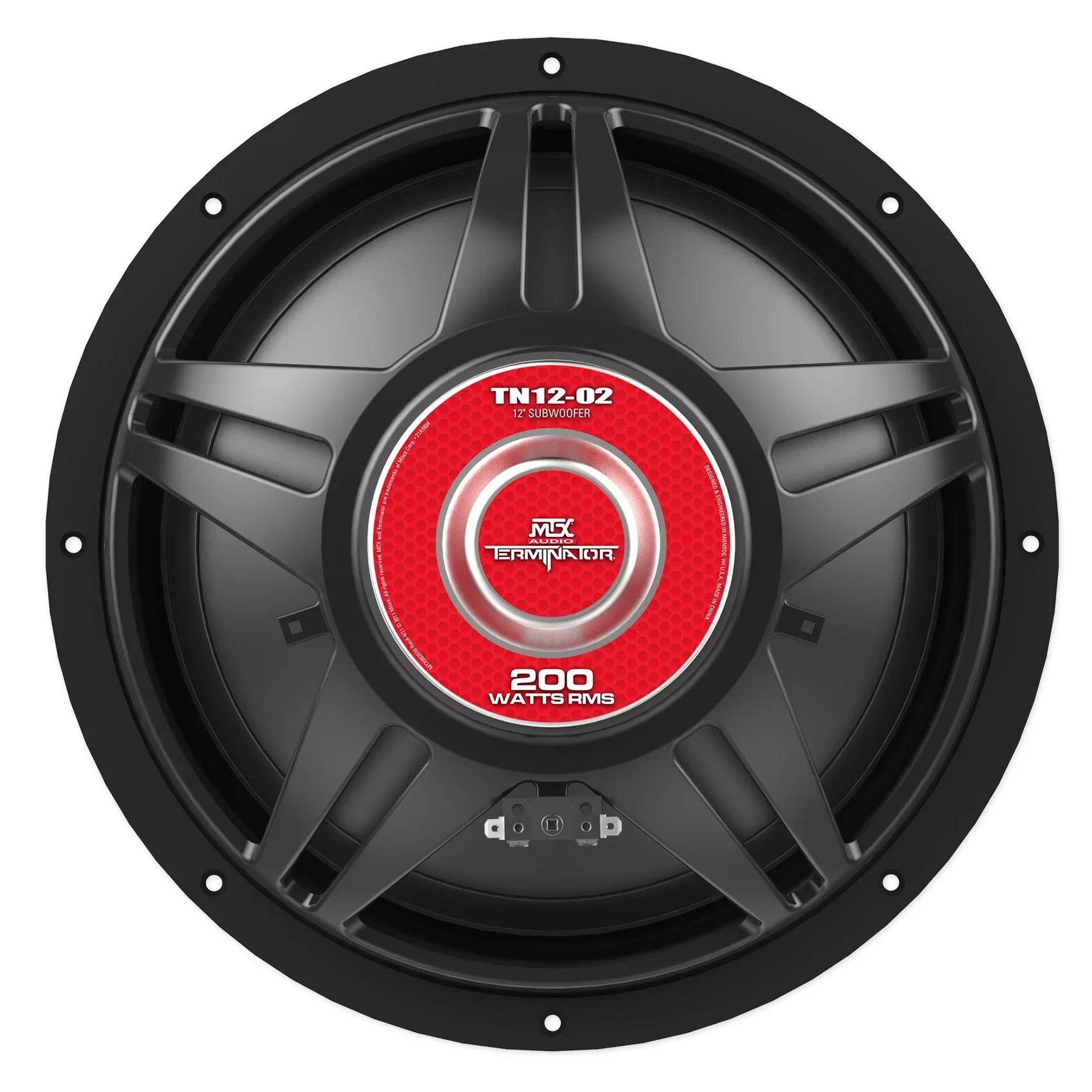 (2) MTX Audio Terminator TN12-02 12” 800 Watt 2 Ohm Car Subwoofers Subs