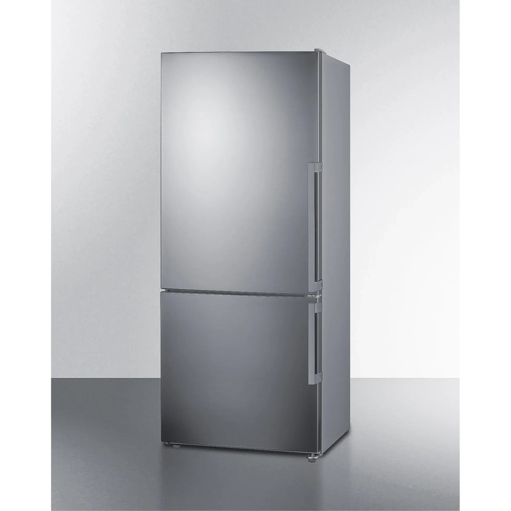 Summit FFBF283SSLHD 28 in. Wide Bottom Freezer Refrigerator - LHD