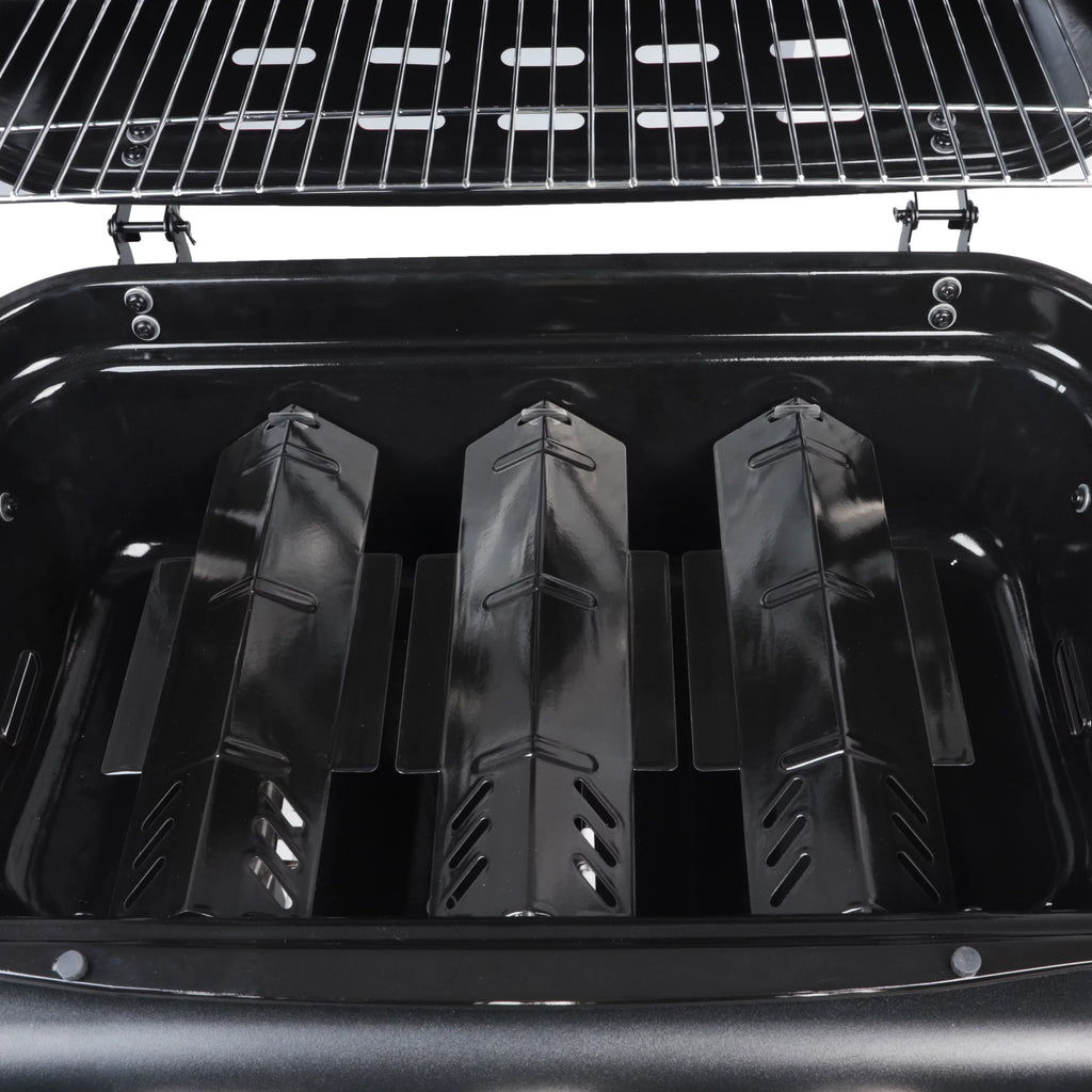RevoAce 3 Burner Propane Gas Grill Including a Side Burner, Blue Sapphire, GBC1729WBS, New