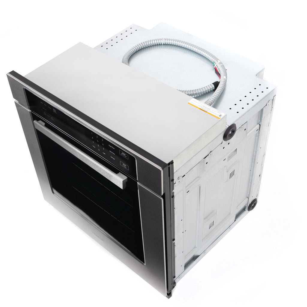 30 in. 5 cu. ft. Single Electric Wall Oven with True European Convection and Self Cleaning in Stainless Steel