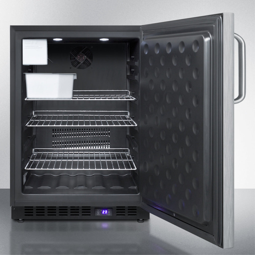Summit Built-in Frost-Free 24" Under-Counter Freezer Drawers SCFF53BXSSTBIM