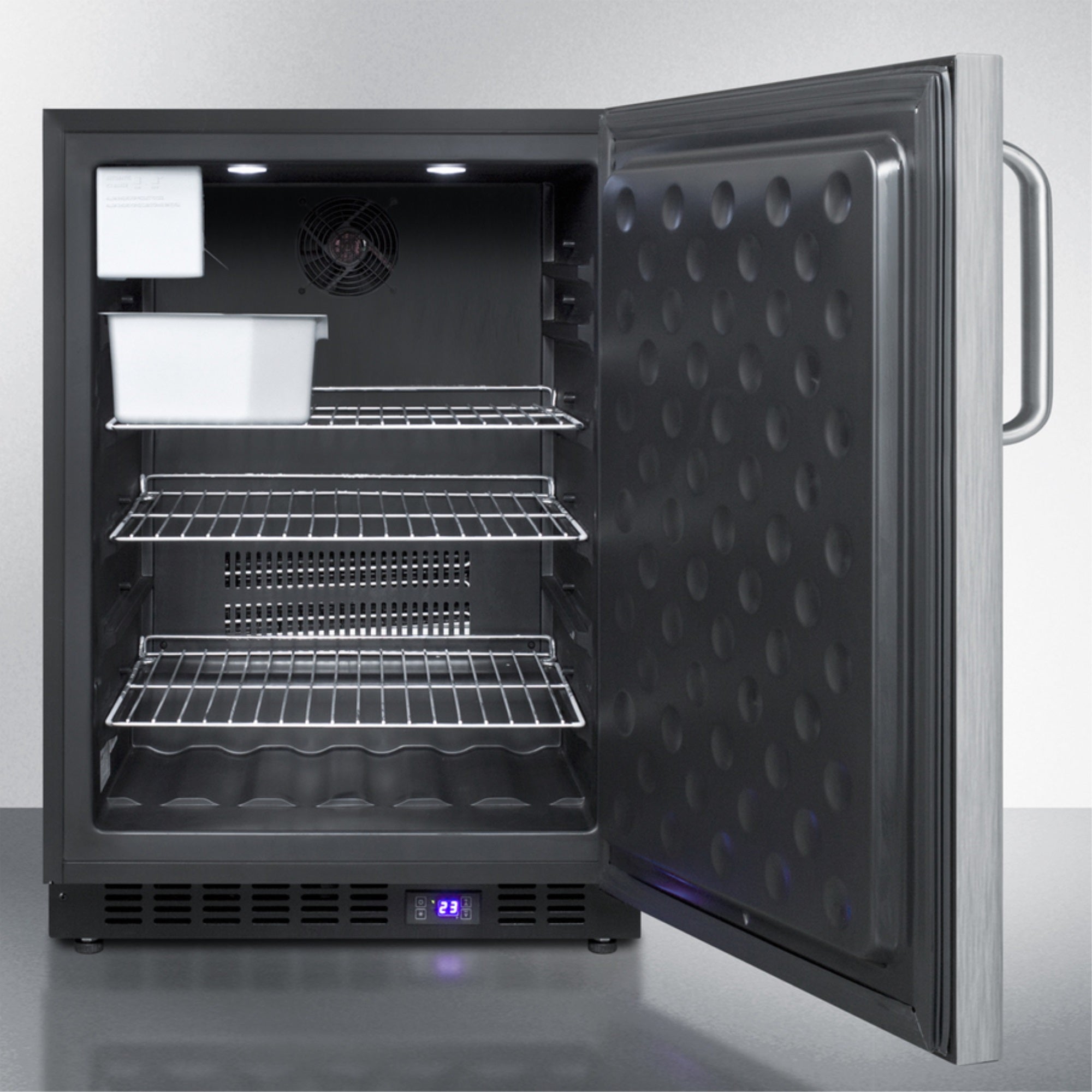 Summit Built-in Frost-Free 24" Under-Counter Freezer Drawers SCFF53BXSSTBIM