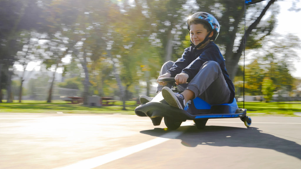 Razor Crazy Cart Shift - Blue, Electric Drifting Go Kart for Kids - 12V Powered Ride-On, Unisex