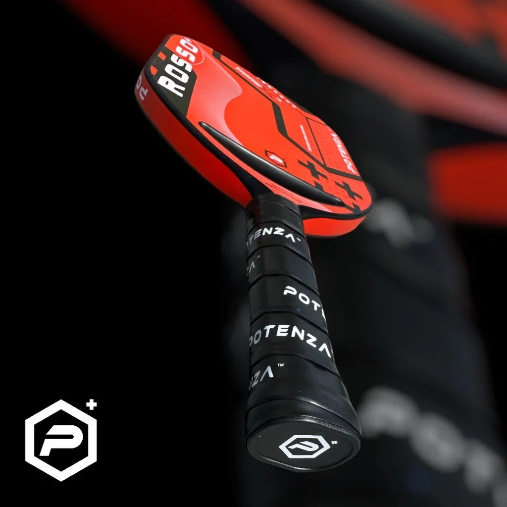 Potenza ROSSO+ Pro Pickleball Paddle (Carbon Fiber, 21mm COREx3 Open Throat)