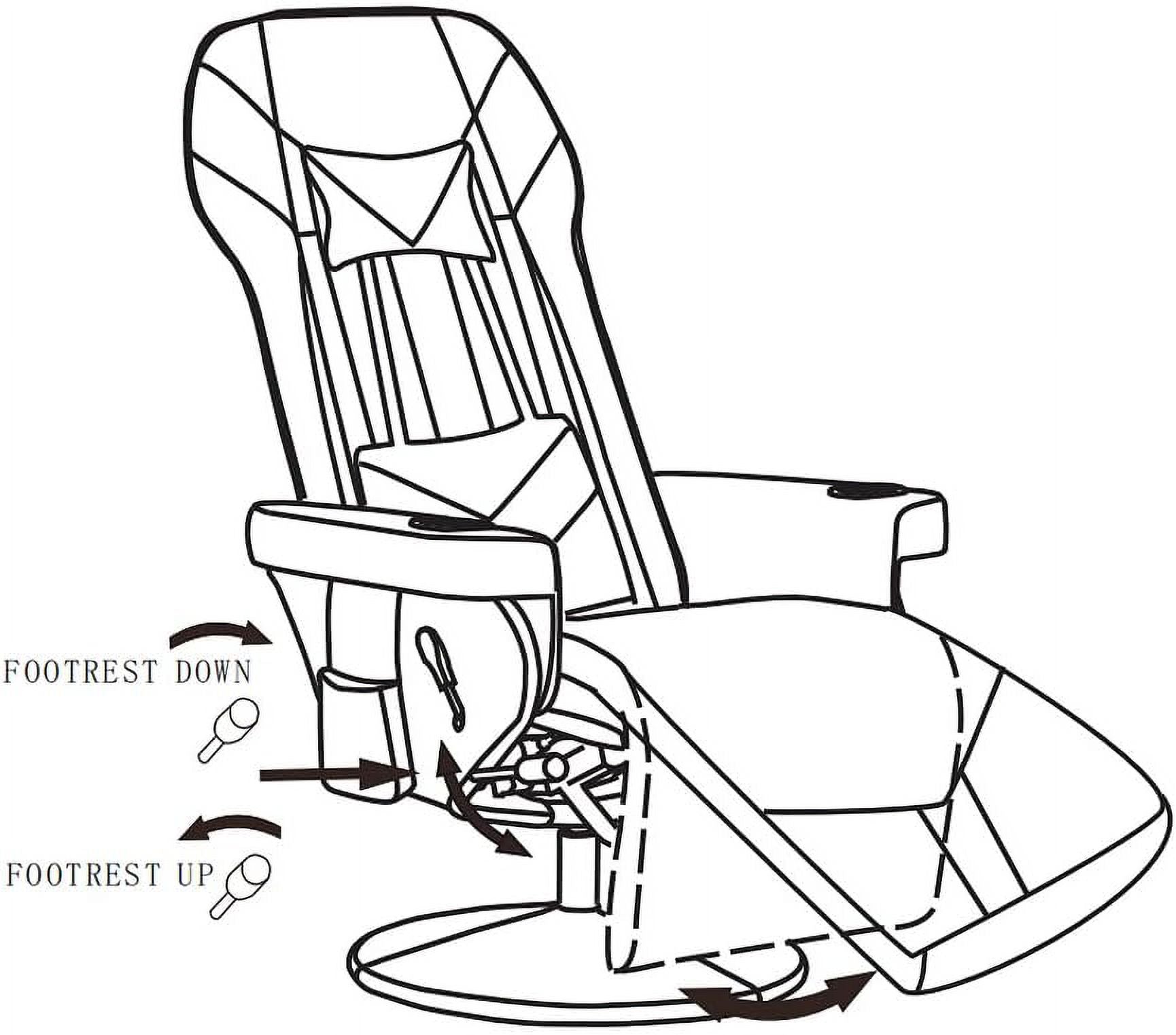 King Throne Ergonomic Gaming Chair, High Back Video Racing Chair, Swivel Recliner Chair with Footrest, Adjustable Backrest, Headrest, Lumbar Support, Cupholders, Black White