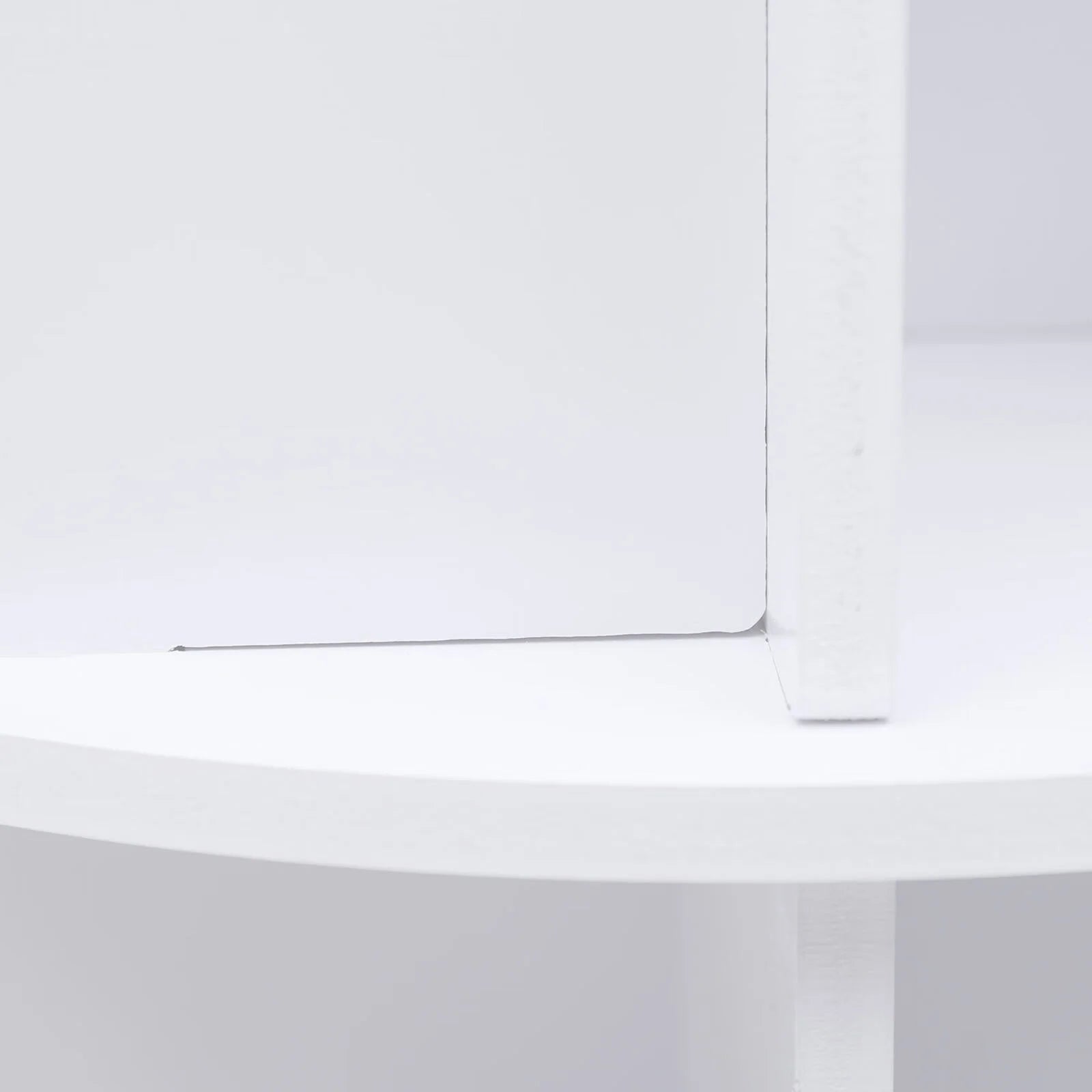 Wuzstar 4 Tiers Rotating Bookshelf 360 Degrees Display Shelves Bookshelf Organizer White Stackable Rack Floor Standing Bookcase for Living Room, Bedroom and Office, 15.7 * 15.7 * 46.5in