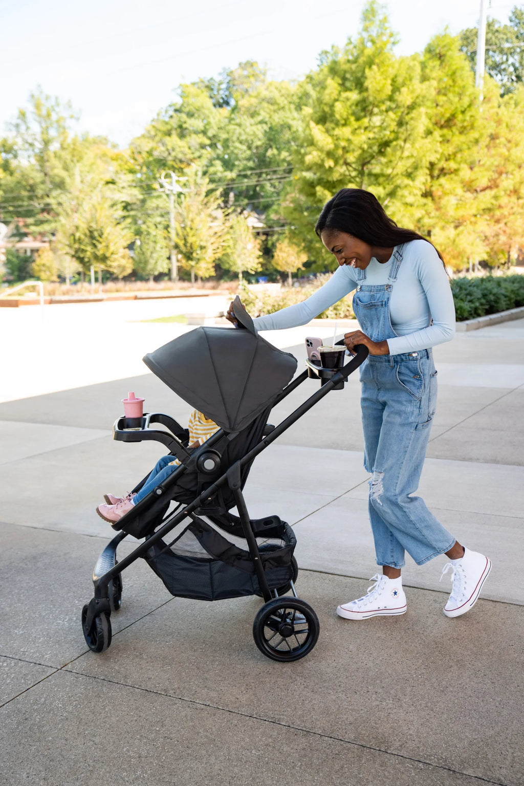 Safety 1st Grow and Go Sprint Modular Travel System Stroller with Rear-Facing Infant Car Seat, Bluestone