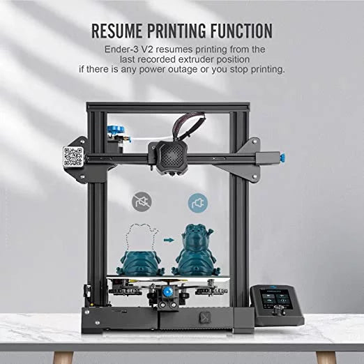 Creality Ender 3 V2 Upgraded 3D Printer Aluminum Black Pringting Size 220x220x250mm