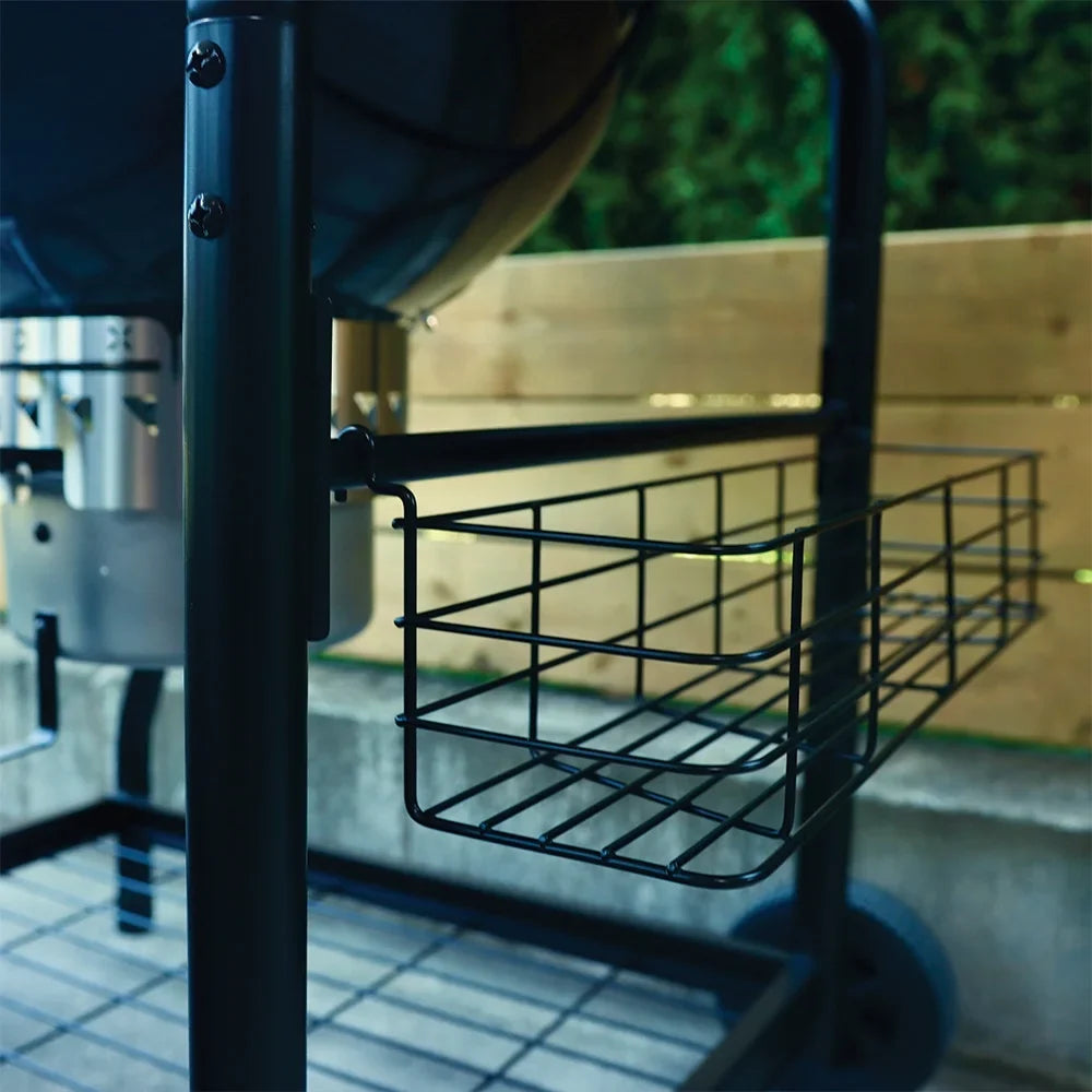 Slow 'N Sear® MasterKettle Charcoal Grill + Smoker - 22" Kettle Grill with Grill Cart and Built-in Side Table