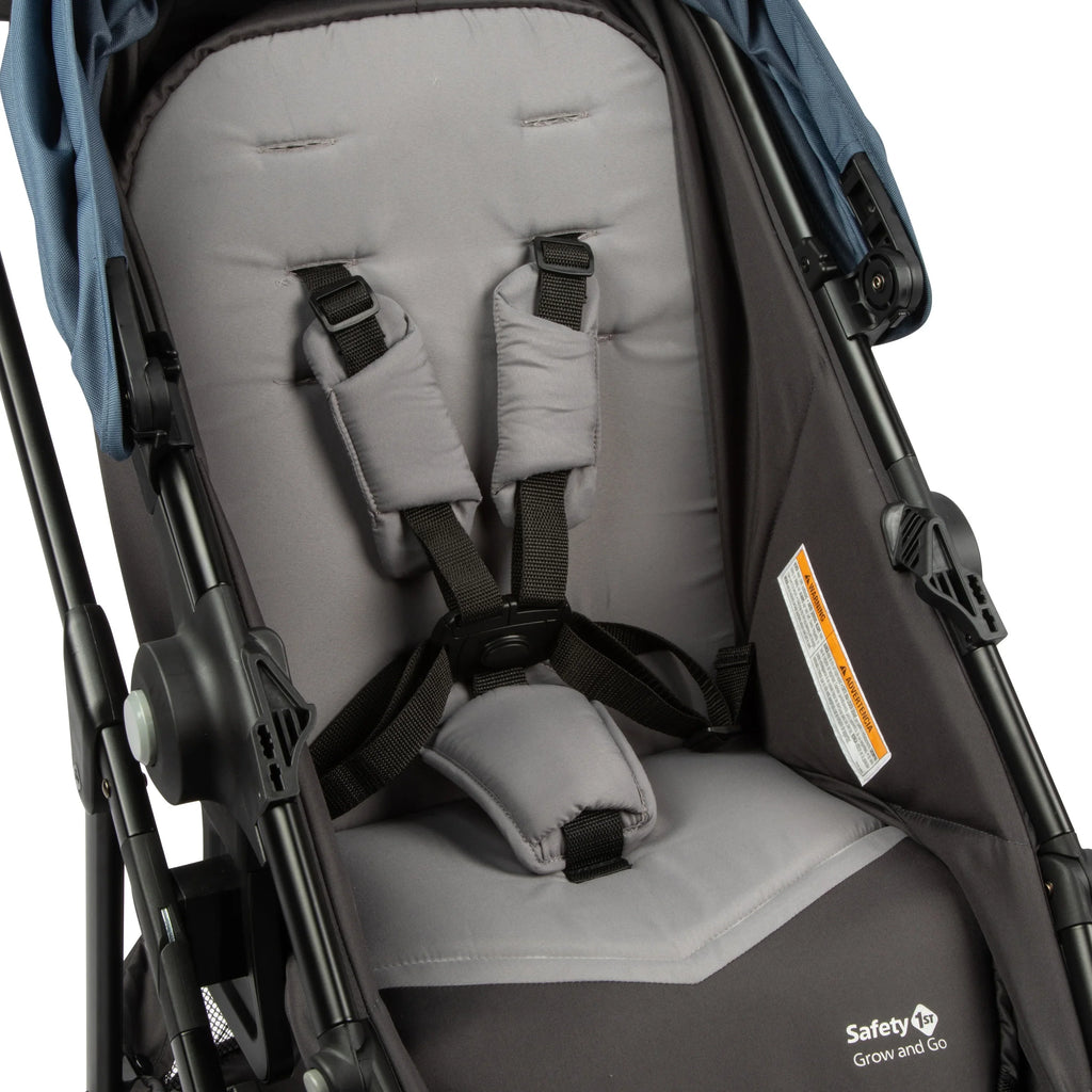 Safety 1st Grow and Go Sprint Modular Travel System Stroller with Rear-Facing Infant Car Seat, Bluestone