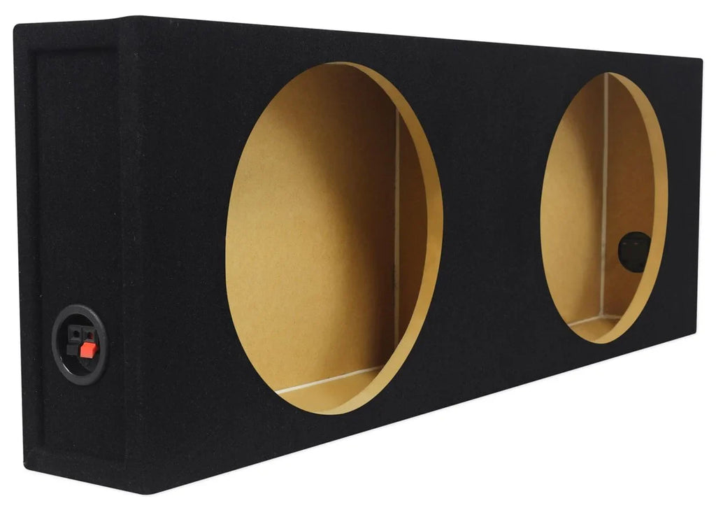 (2) MTX 3512-04S 12" 1200w Shallow Car Subwoofers+Sealed Slim Sub Box Enclosure