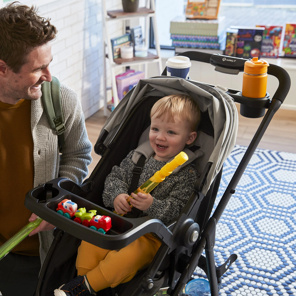 Safety 1st Grow and Go Sprint Modular Travel System Stroller with Rear-Facing Infant Car Seat, Bluestone