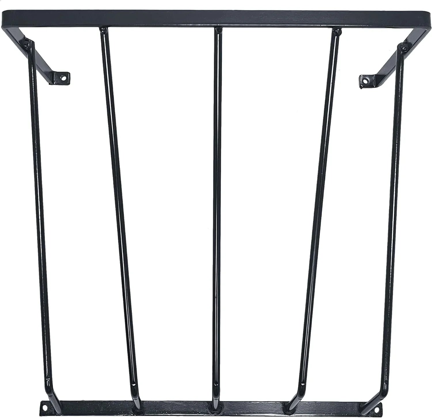 Heavy Duty Steel Wall Hay Rack by Dutch Ranch| Steel Hay Rack for Sheep, Goats & Livestock | Hay Feeder Wall Mount for Easy Hay Storage | Black 18.5'' Long Horse Hay Feeder | Made in USA