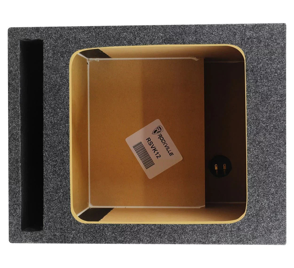 MTX S6512-44 12" 500w RMS Square Car Audio Subwoofer+Vented Sub Box Enclosure