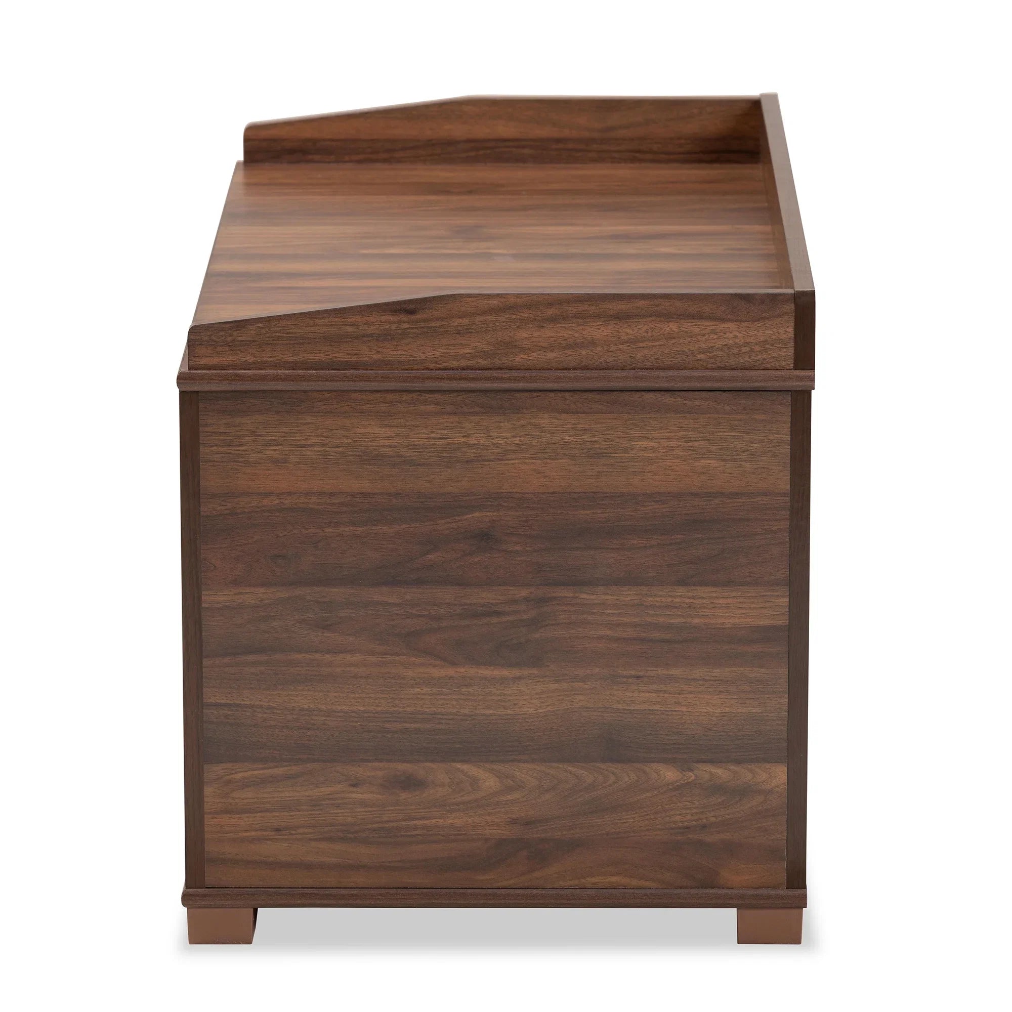 Baxton Studio Mariam Modern and Contemporary Walnut Brown Finished Wood Cat Litter Box Cover House
