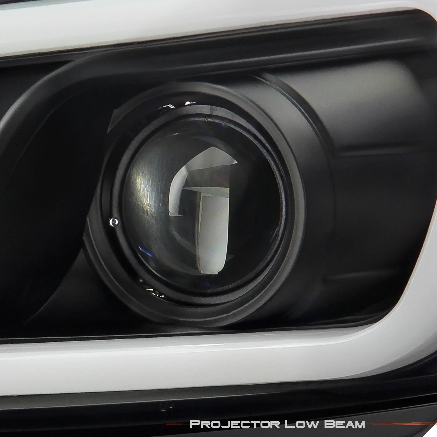 AKKON - Fits 06-13 Chevy Impala 14-16 Impala Limited 06-07 Monte Carlo LED [C-Tube] Projector Black Headlights Pair Left+Right