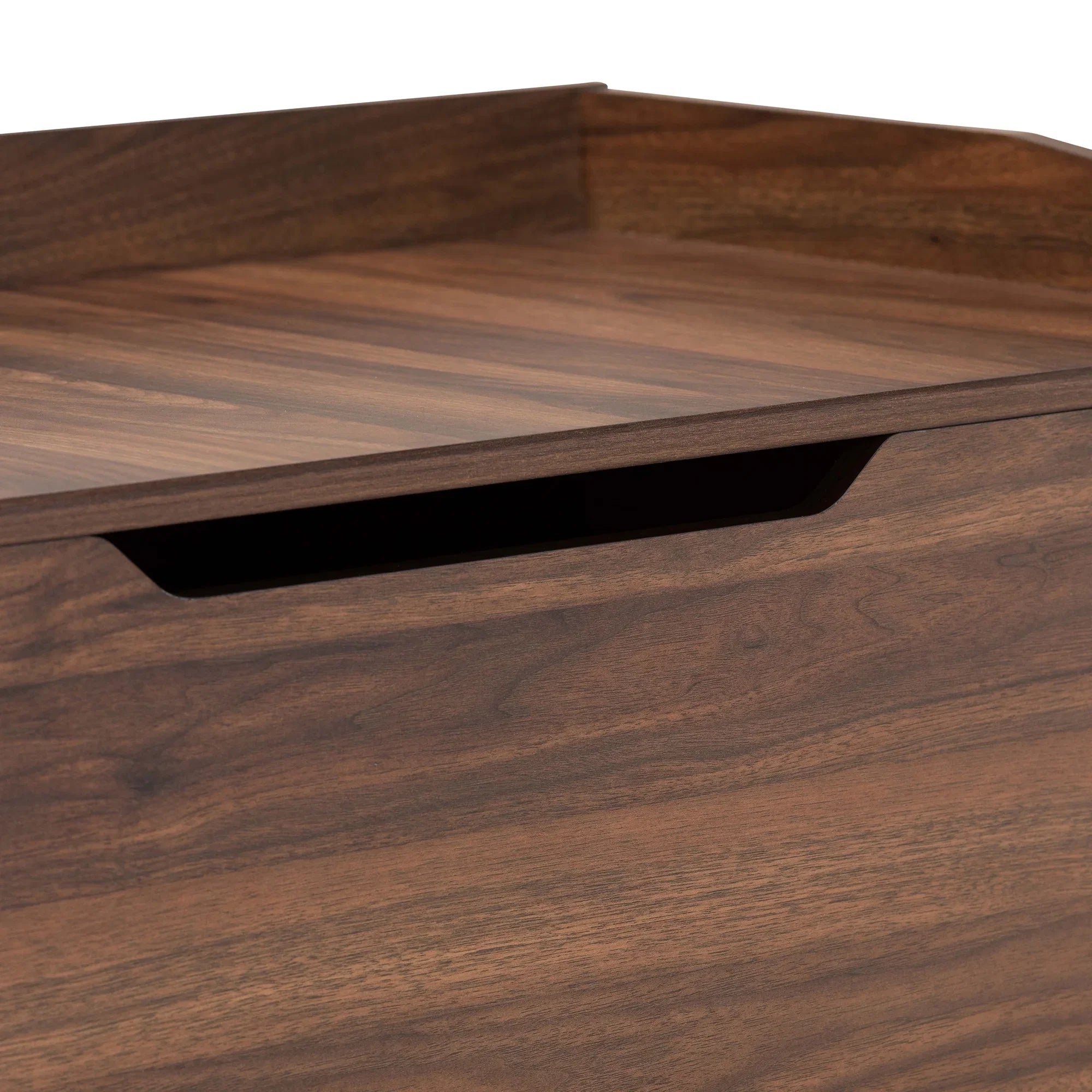 Baxton Studio Mariam Modern and Contemporary Walnut Brown Finished Wood Cat Litter Box Cover House