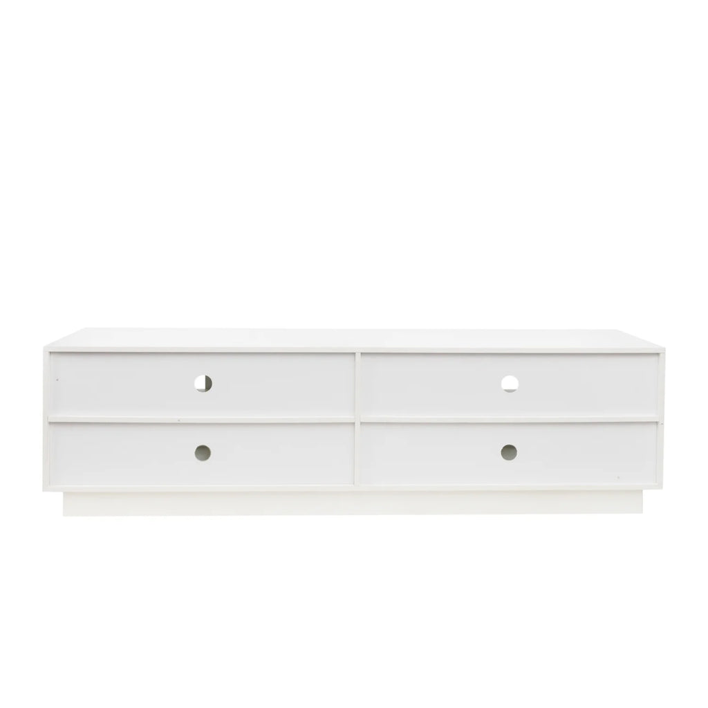 Stylish and Modern Wood Storage Cabinet with Shelves - Ideal Space-saving Solution for Your Home Perfect Entertainment Center for Living Room or Bedroom 70.87” Length
