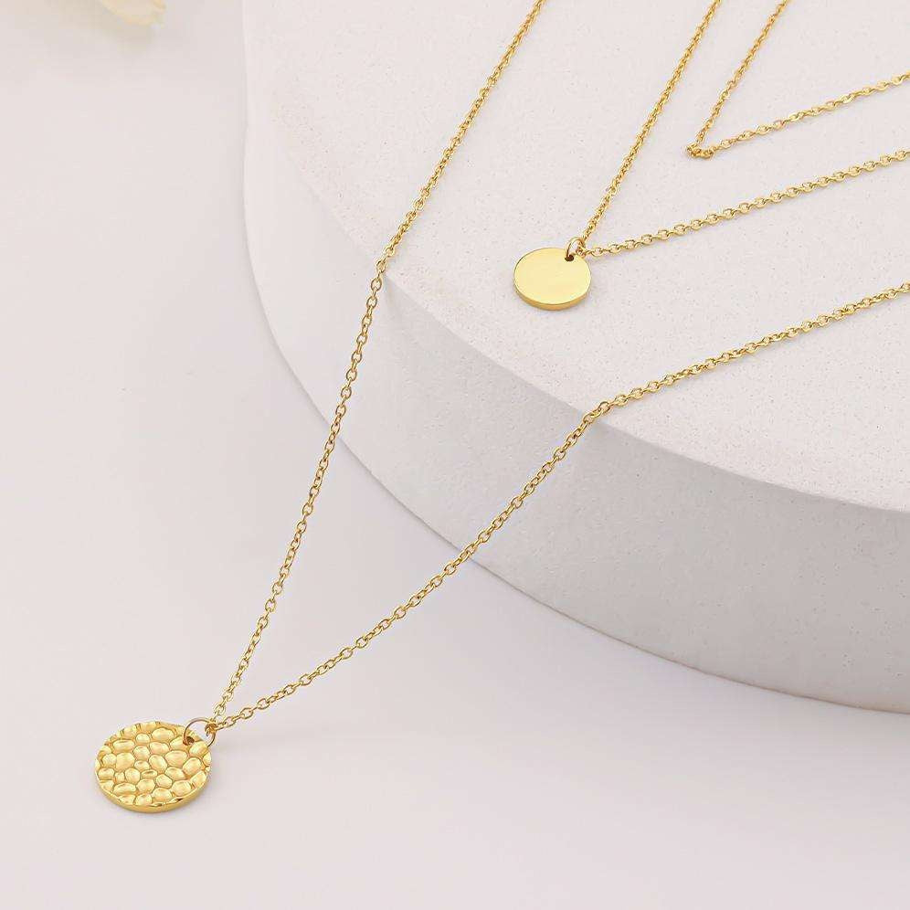 14K Gold Layered Choker Necklace