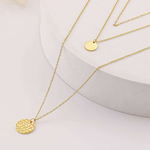 14K Gold Layered Choker Necklace