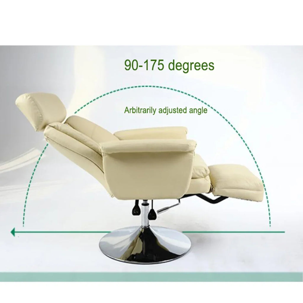 INTBUYING Facial Beauty SPA Salon Chair for Beauty Home Office Pneumatic Load 440LB 360Degree Rotation White