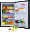 SMETA 1.7 Cu ft Portable Absorption Mini Fridge No Noise with Lock, Adjustable Foot, Reversible Door