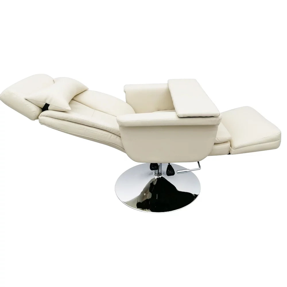 INTBUYING Facial Beauty SPA Salon Chair for Beauty Home Office Pneumatic Load 440LB 360Degree Rotation White
