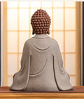 Handmade Ceramic Sakyamuni Abhaya mudra Buddha Statue Meditation