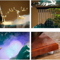 Incense holder backflow Led Lamp Circulating water fountain indoor